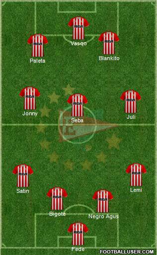 Estudiantes de La Plata Formation 2011