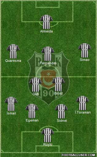 Besiktas JK Formation 2011