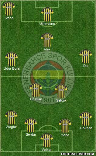 Fenerbahçe SK Formation 2011