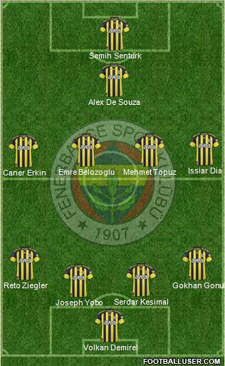 Fenerbahçe SK Formation 2011