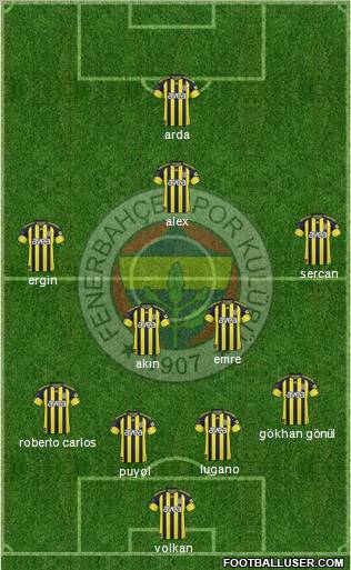 Fenerbahçe SK Formation 2011
