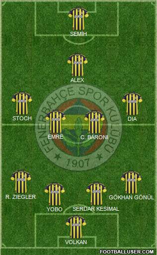 Fenerbahçe SK Formation 2011