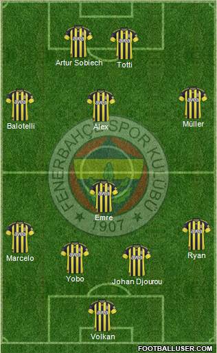 Fenerbahçe SK Formation 2011