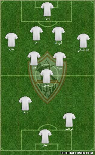 Zamalek Sporting Club Formation 2011