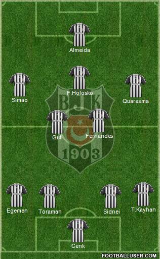 Besiktas JK Formation 2011