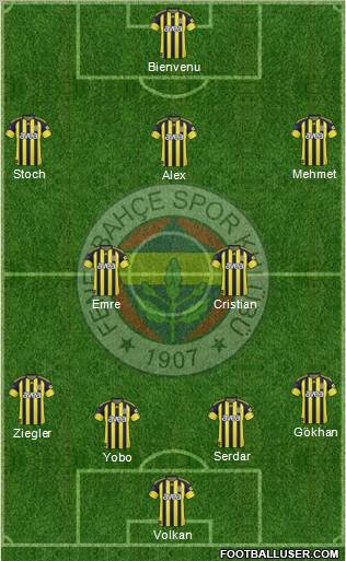 Fenerbahçe SK Formation 2011