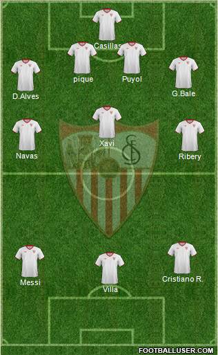 Sevilla F.C., S.A.D. Formation 2011