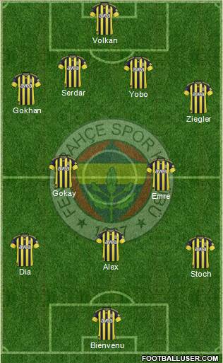 Fenerbahçe SK Formation 2011