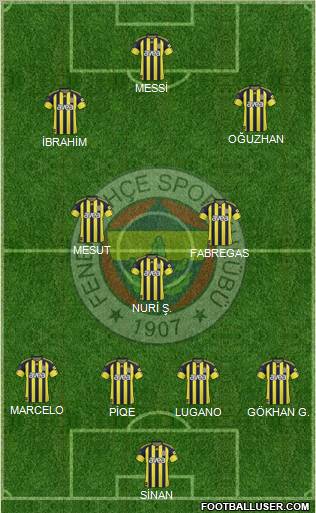 Fenerbahçe SK Formation 2011