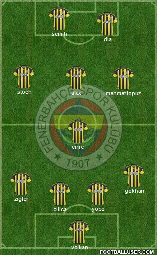 Fenerbahçe SK Formation 2011