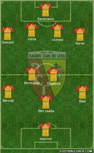 Racing Club de Lens Formation 2011