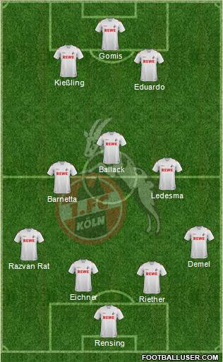1.FC Köln Formation 2011