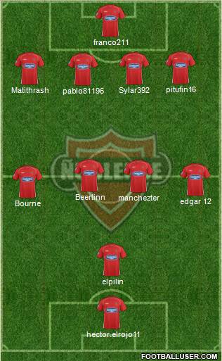 CD Ñublense S.A.D.P. 4-4-1-1 football formation