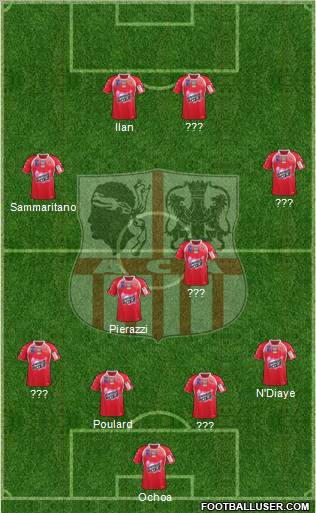 Athletic Club Ajaccien Football Formation 2011