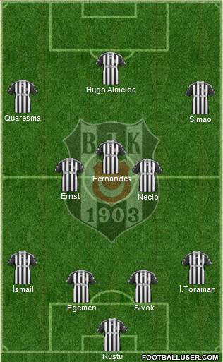Besiktas JK Formation 2011