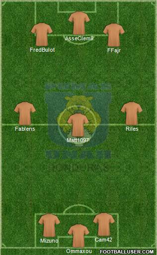 Broncos UNAH Formation 2011