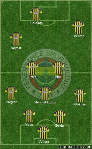 Fenerbahçe SK Formation 2011