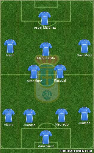 Real Oviedo S.A.D. Formation 2011