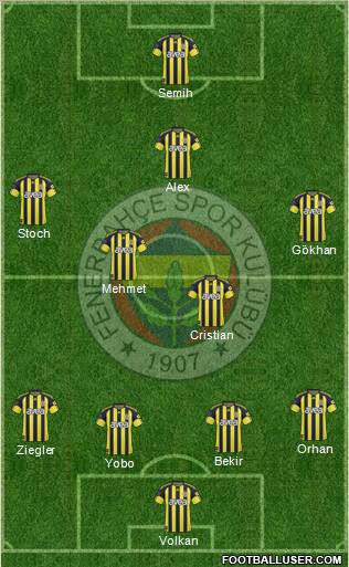 Fenerbahçe SK Formation 2011