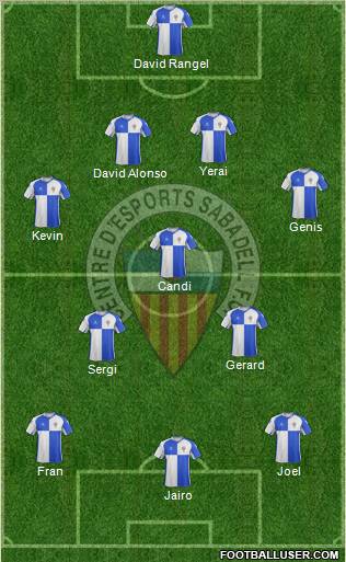C.E. Sabadell Formation 2011