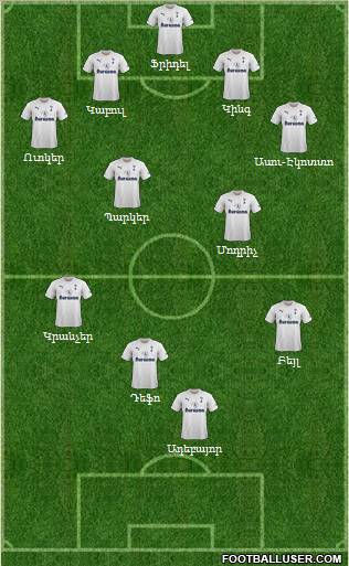 Tottenham Hotspur Formation 2011