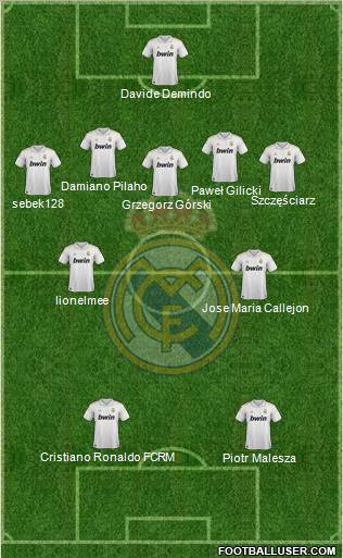 Real Madrid C.F. Formation 2011