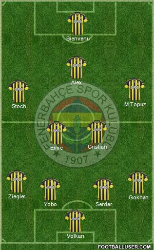 Fenerbahçe SK Formation 2011