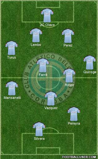 Belgrano de Córdoba football formation