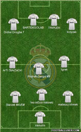 Real Madrid C.F. Formation 2011