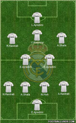 Real Madrid C.F. Formation 2011