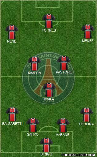 Paris Saint-Germain Formation 2011