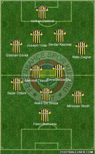 Fenerbahçe SK Formation 2011