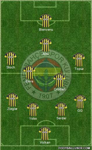 Fenerbahçe SK Formation 2011