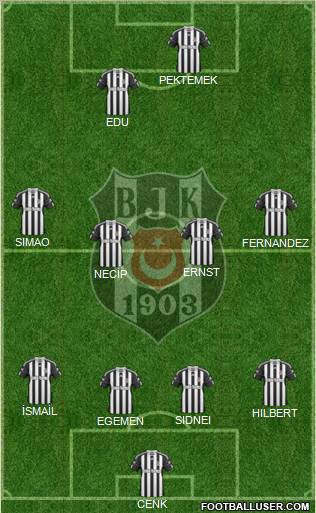 Besiktas JK Formation 2011