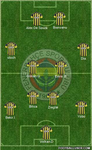 Fenerbahçe SK Formation 2011