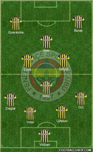 Fenerbahçe SK Formation 2011