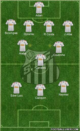 Santos FC Formation 2011