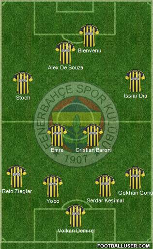 Fenerbahçe SK Formation 2011