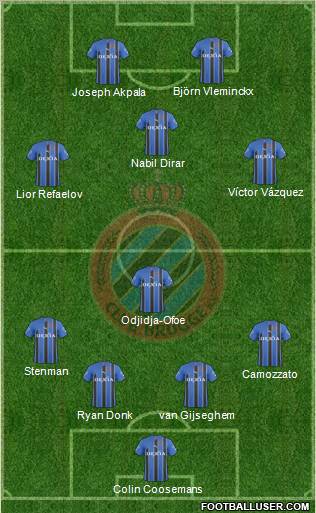Club Brugge KV Formation 2011