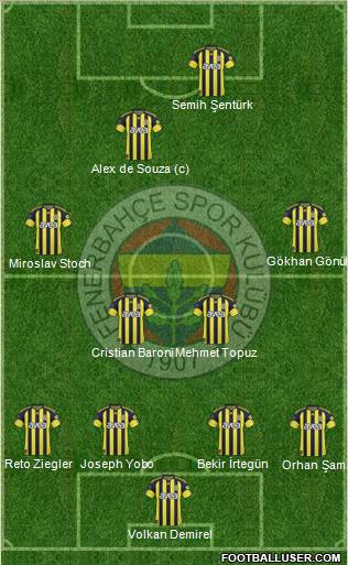 Fenerbahçe SK Formation 2011