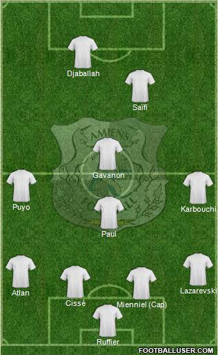 Amiens Sporting Club Football Formation 2011