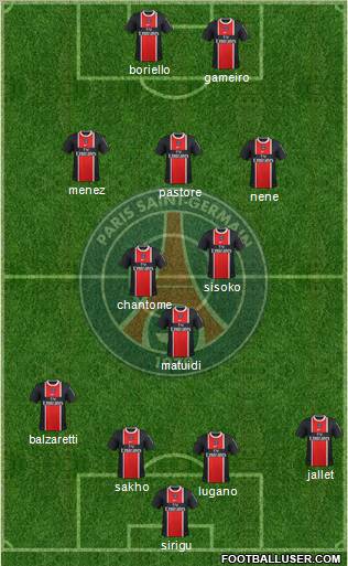 Paris Saint-Germain Formation 2011