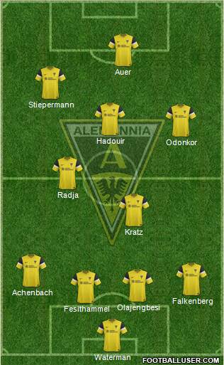 TSV Alemannia Aachen 4-2-3-1 football formation