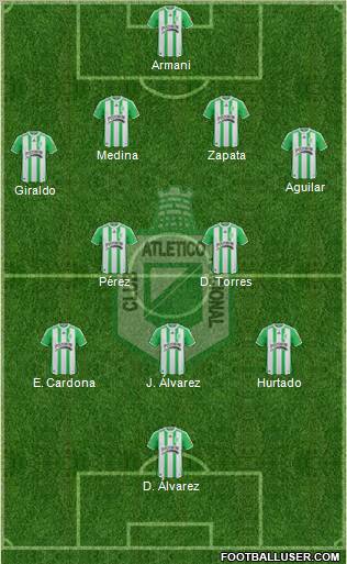 CDC Atlético Nacional football formation