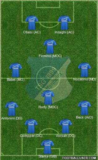 TSG 1899 Hoffenheim Formation 2011