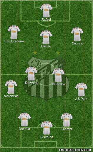 Santos FC Formation 2011