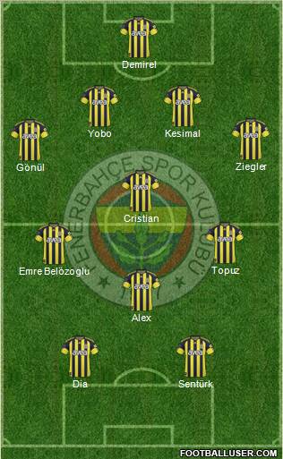 Fenerbahçe SK Formation 2011