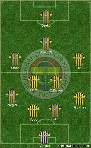 Fenerbahçe SK Formation 2011
