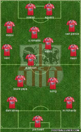 Athletic Club Ajaccien Football Formation 2011