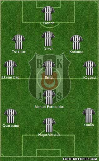 Besiktas JK Formation 2011
